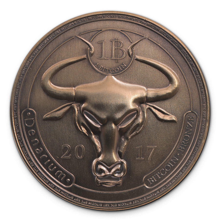 Denarium 1 BTC Patinated Bronze