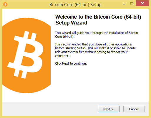 Thumbnail for File:Bitcoin-qt-welcome-install.jpeg